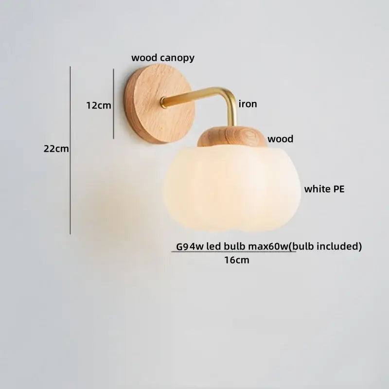 Brass Wood Cloud Sconce