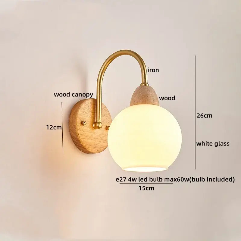 Brass Wood Cloud Sconce