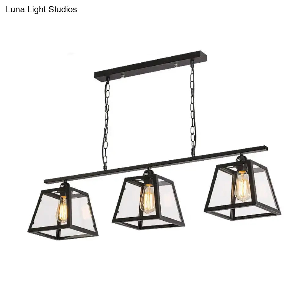 Black Glass Lantern Pendant