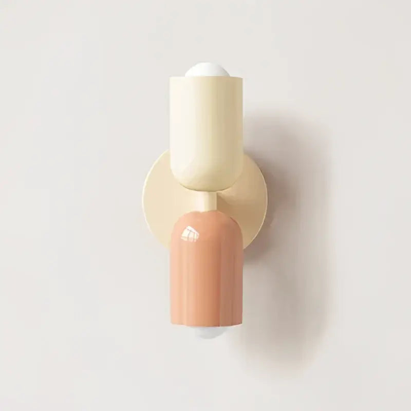 Cream Double Wall Lamp