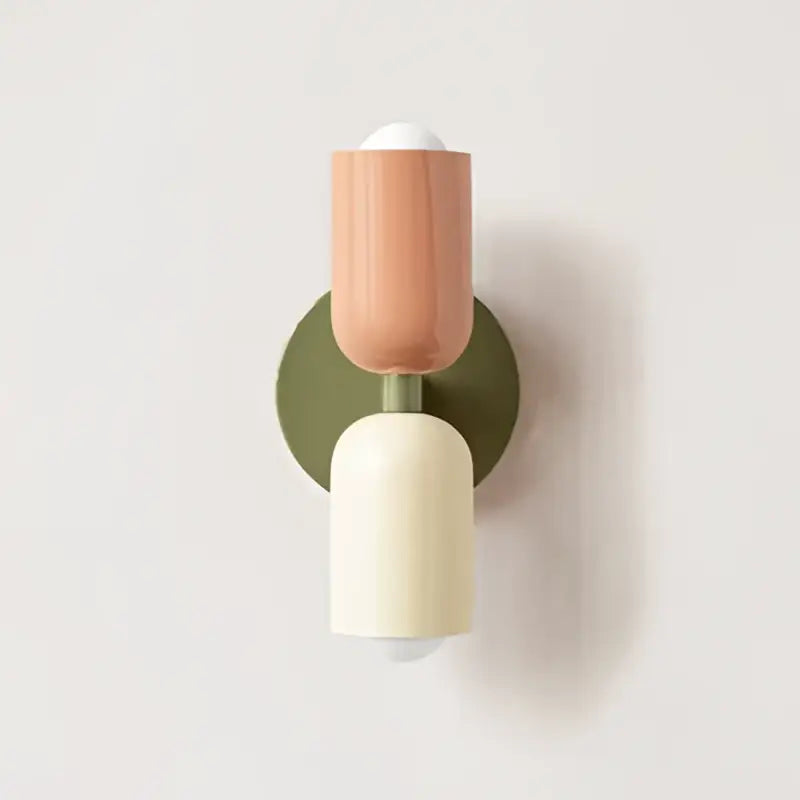 Cream Double Wall Lamp