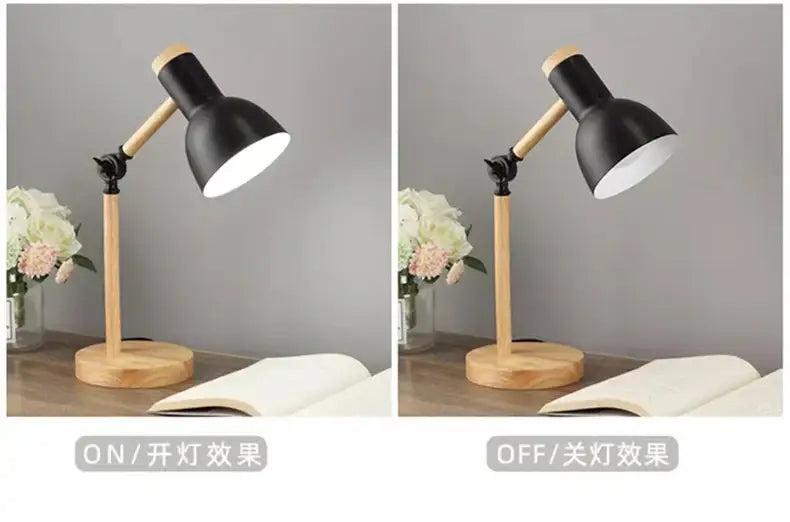 Mint Green Wooden Table Lamp