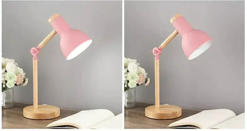 Mint Green Wooden Table Lamp