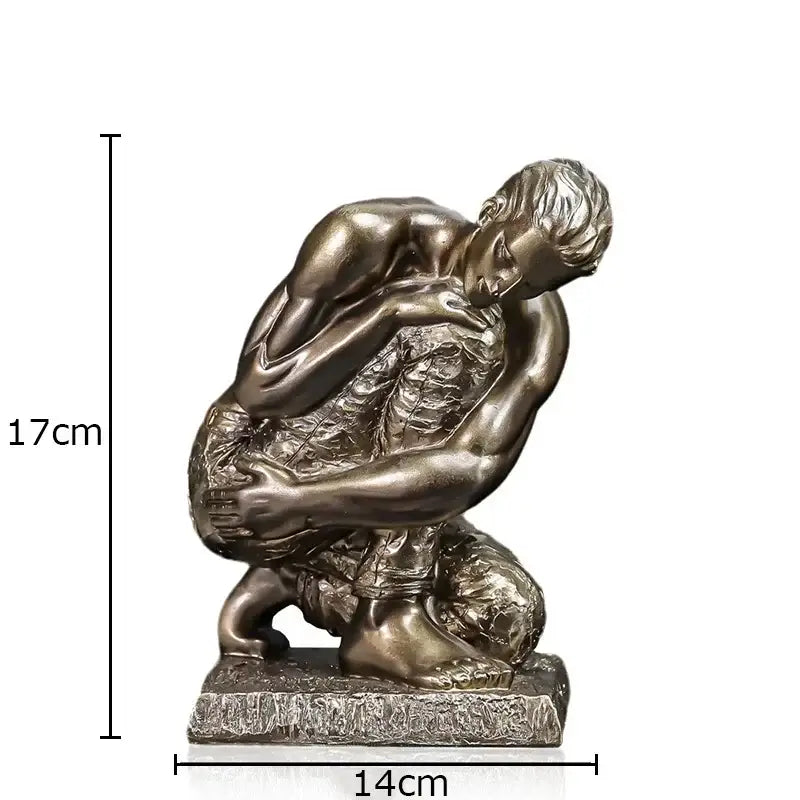 Silver Gold Modern Sculpture