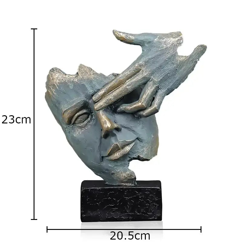 Silver Gold Modern Sculpture