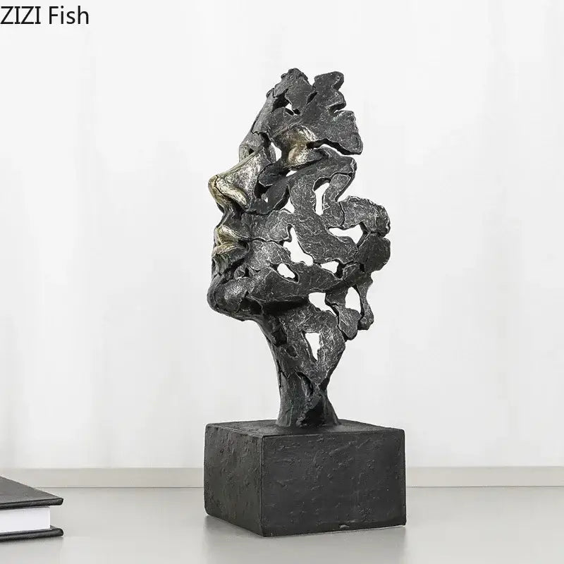 Silver Gold Modern Sculpture