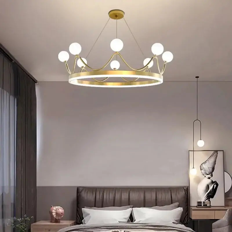 Gold LED Kids Chandelier