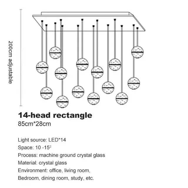 Stainless Steel Ball Chandelier