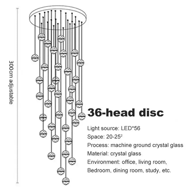 Stainless Steel Ball Chandelier
