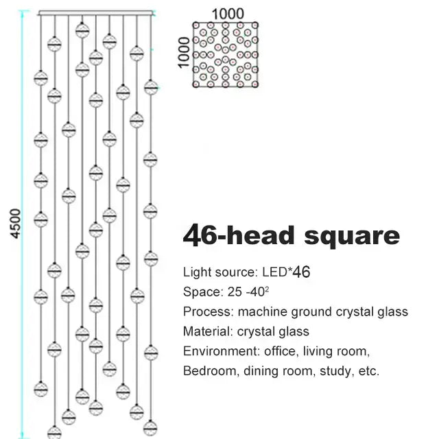 Stainless Steel Ball Chandelier