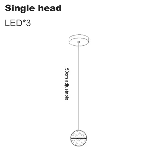 Stainless Steel Ball Chandelier