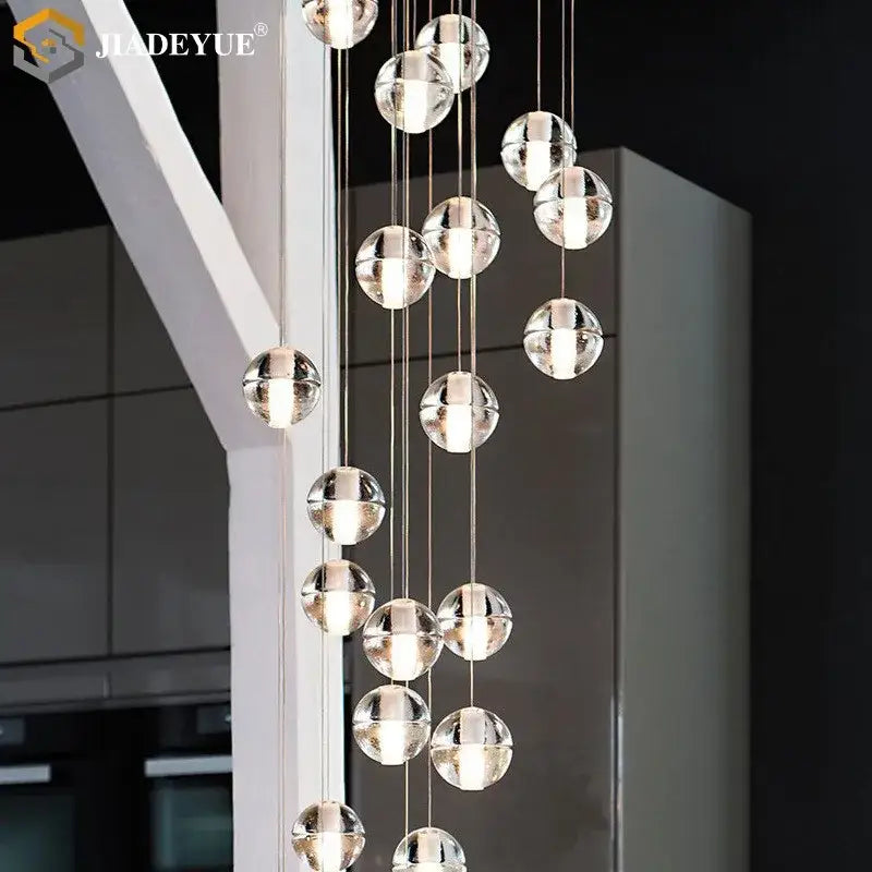 Stainless Steel Ball Chandelier