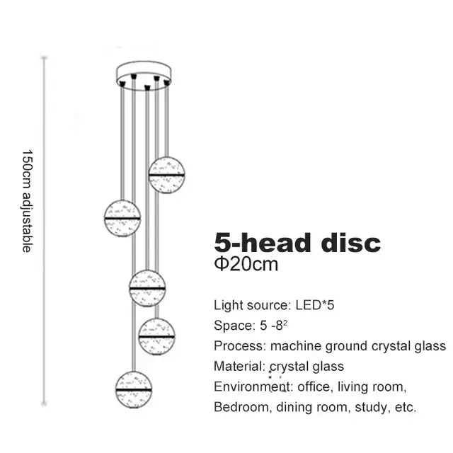 Stainless Steel Ball Chandelier
