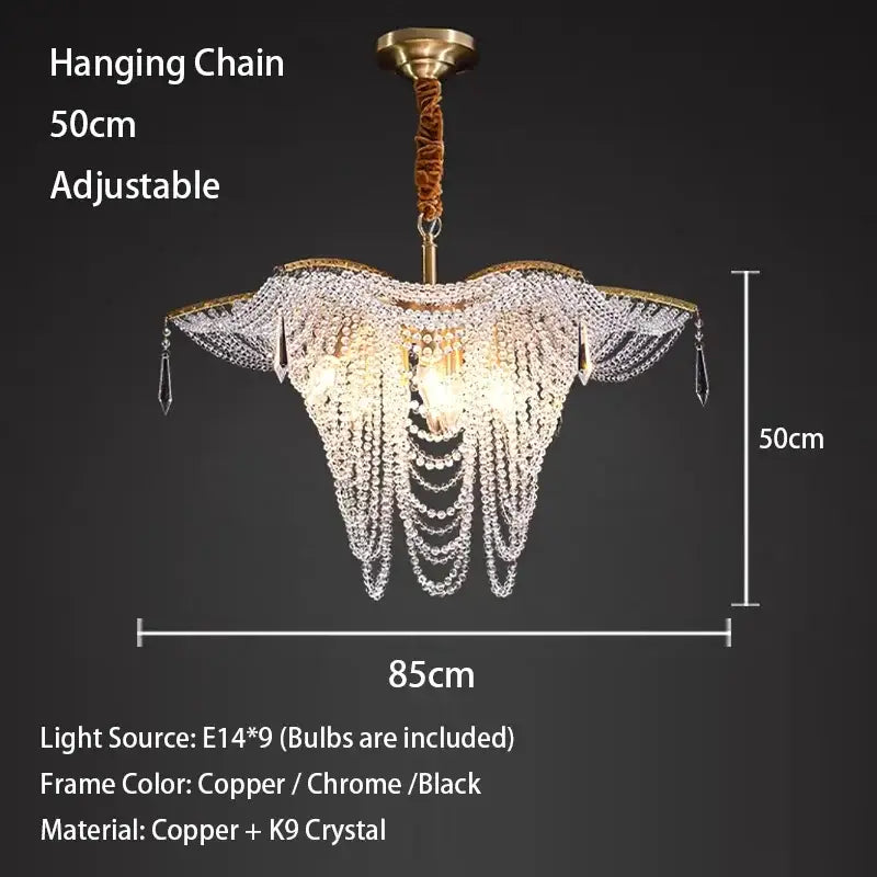 Gold Butterfly Chandelier