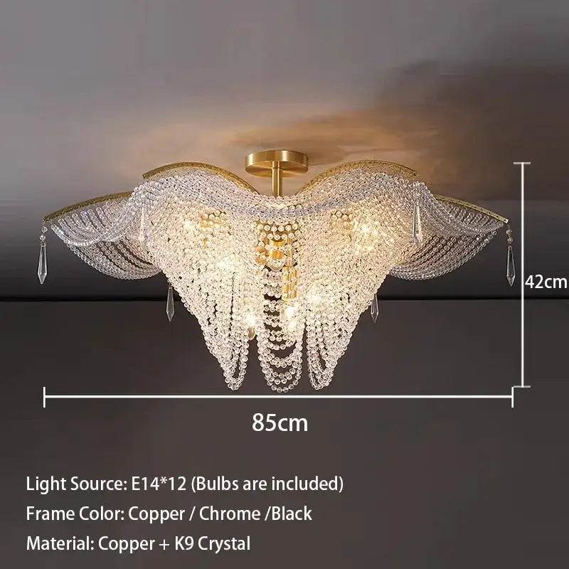 Gold Butterfly Chandelier