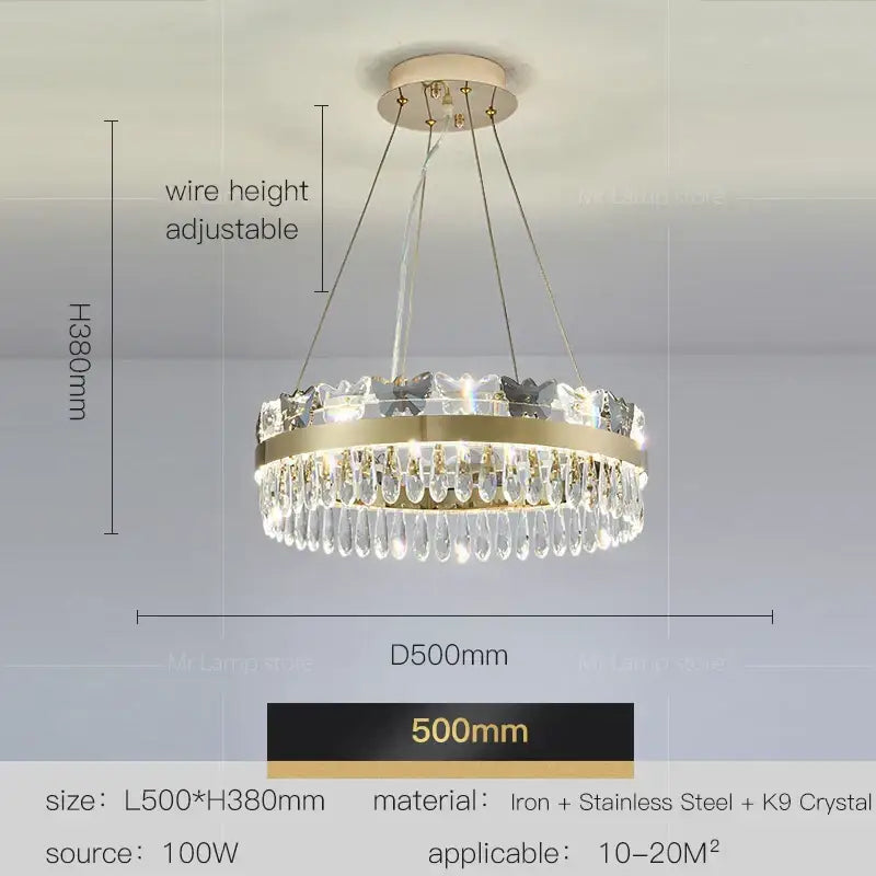 Gold Butterfly Chandelier with Layered Crystal Design