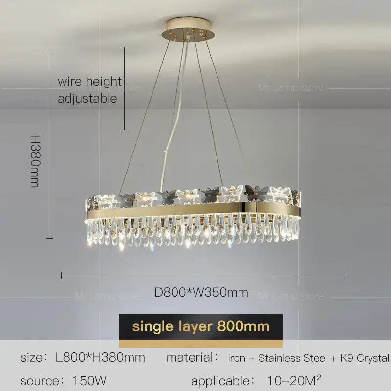 Gold Butterfly Chandelier with Layered Crystal Design
