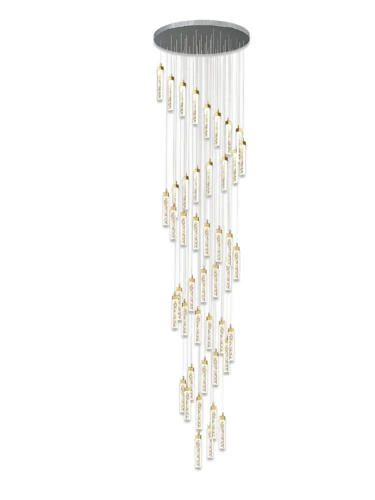 Gold Crystal Nordic Staircase Light
