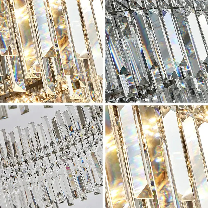 Chrome Luxury Crystal Ceiling Lamp