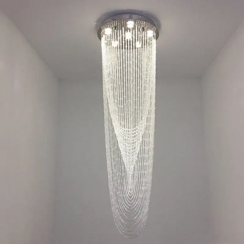 Crystal Cascade Ceiling Light