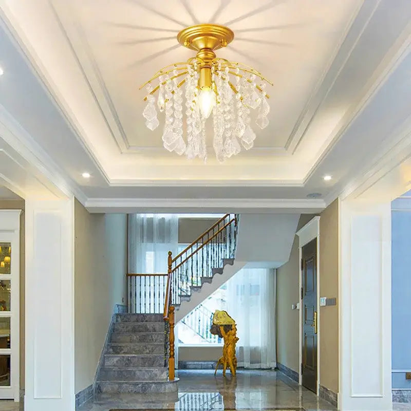 Black Crystal Elegant Chandelier Light