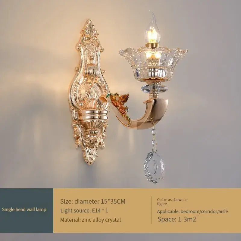 Gold Crystal 50-Head Chandelier Light