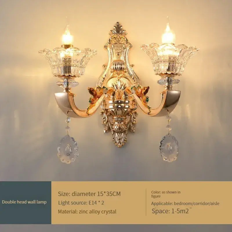 Gold Crystal 50-Head Chandelier Light