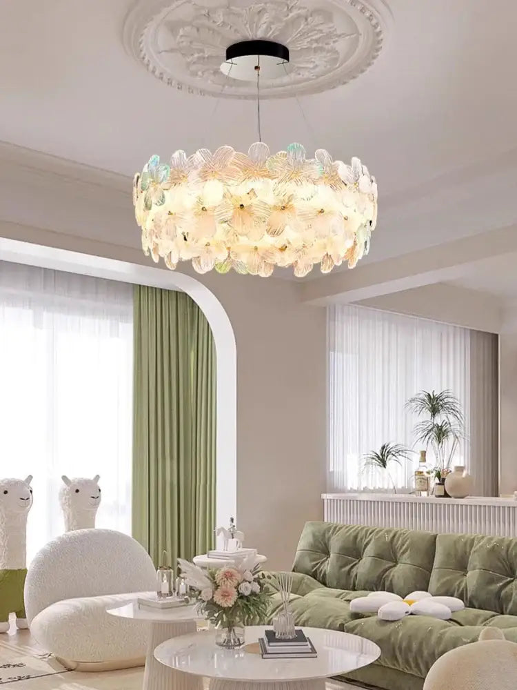 Petal Crystal Chandelier Light