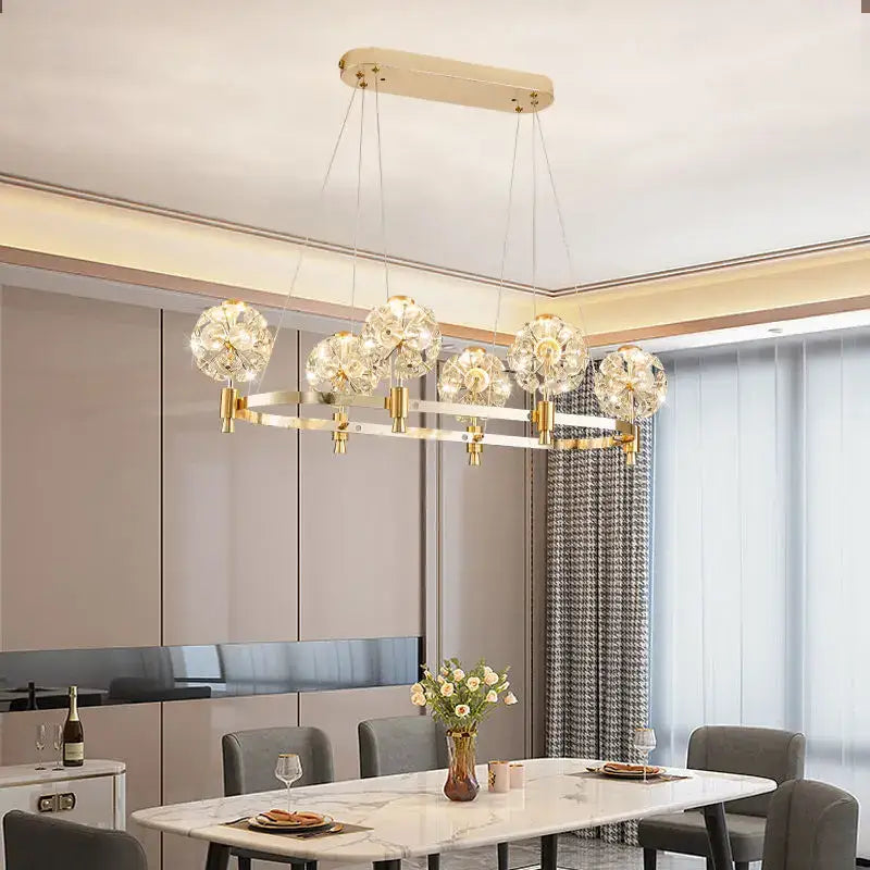 Gold Dandelion Chandelier