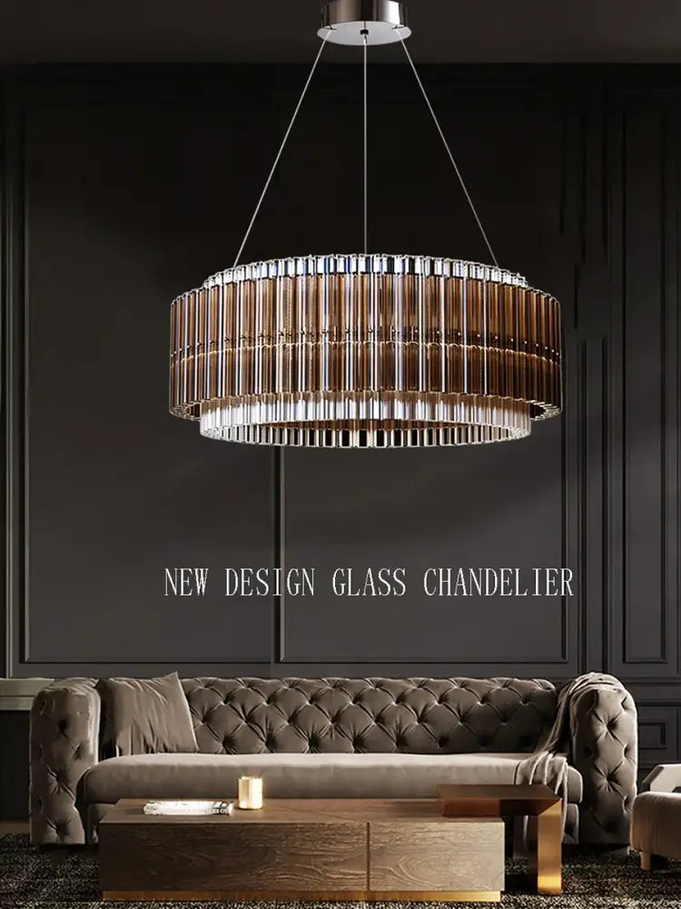 Copper Crystal Chandelier 120cm Diameter