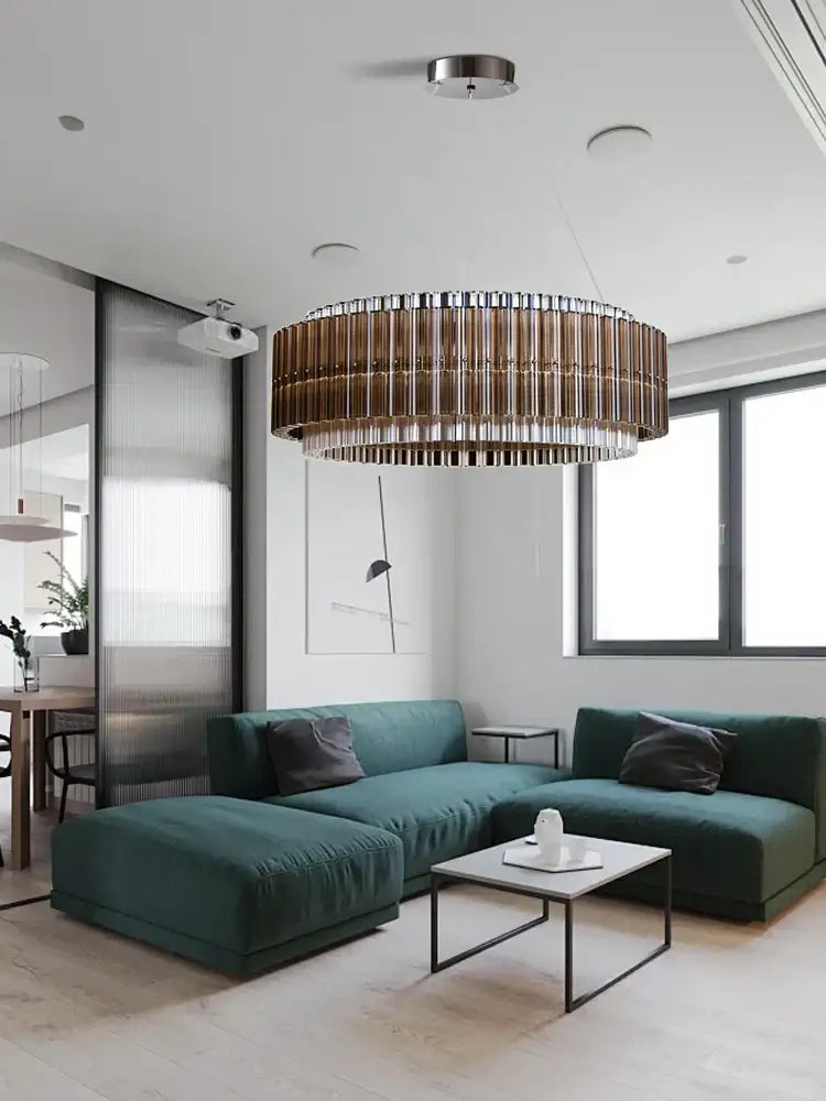 Copper Crystal Chandelier 120cm Diameter