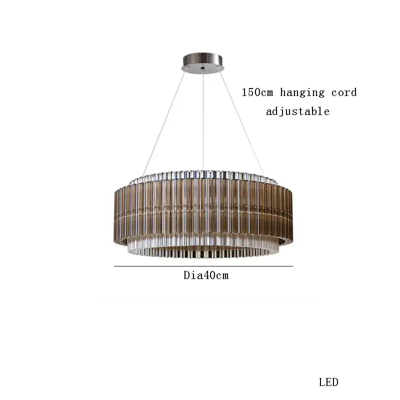Copper Crystal Chandelier 120cm Diameter