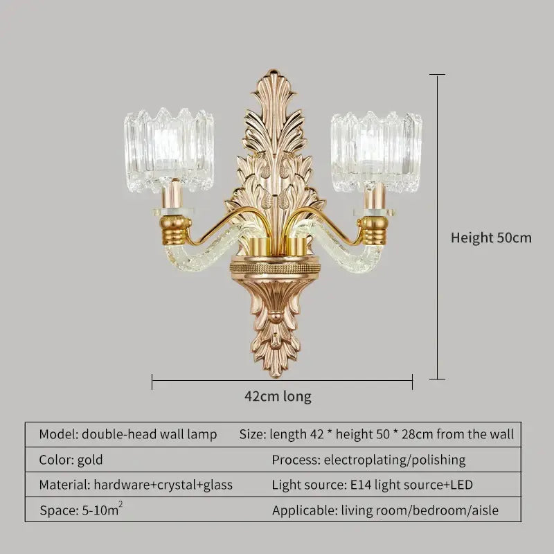 Gold Crystal Chandelier 15-Head Design