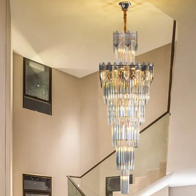 Frosted Crystal Dining Chandelier