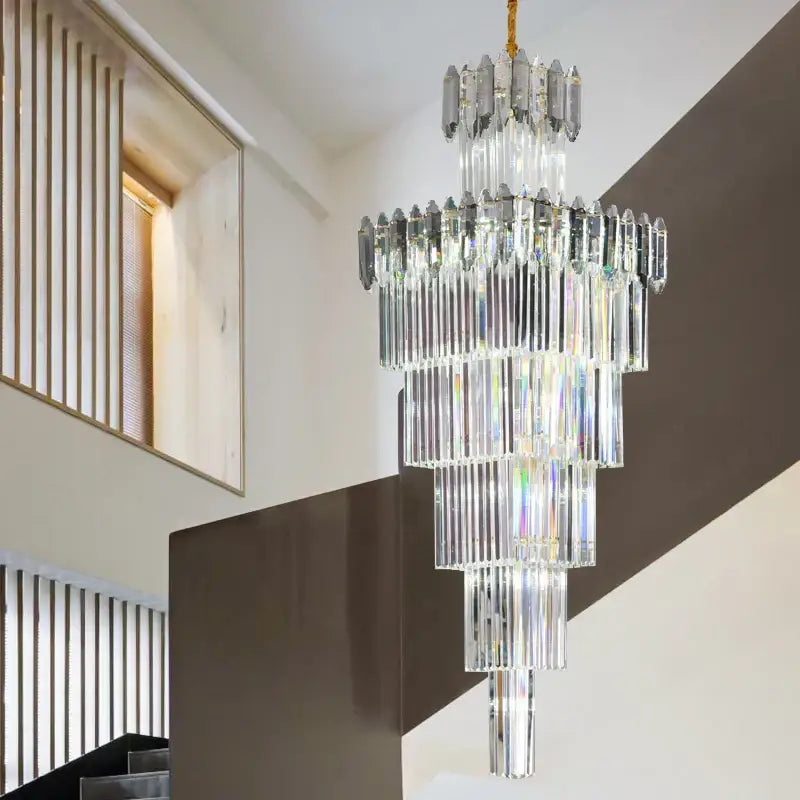 Frosted Crystal Dining Chandelier