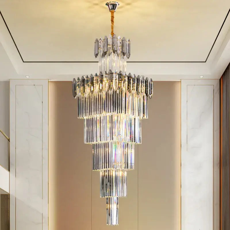 Frosted Crystal Dining Chandelier