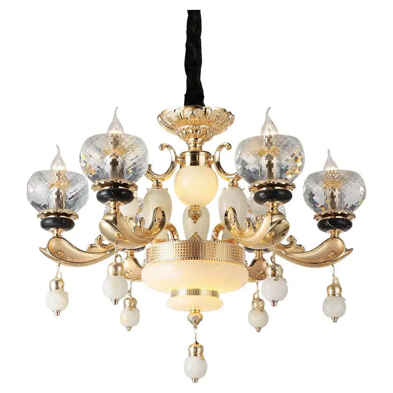 Gold Crystal Dining Chandelier 36-Head European