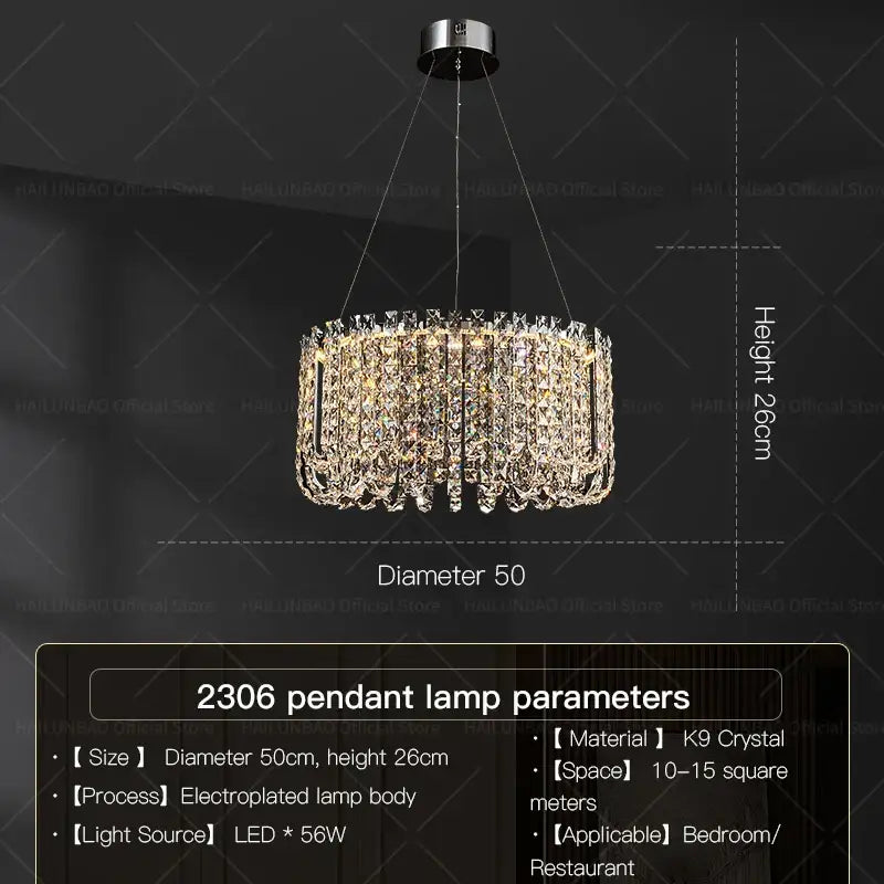 Circular Crystal Chandelier