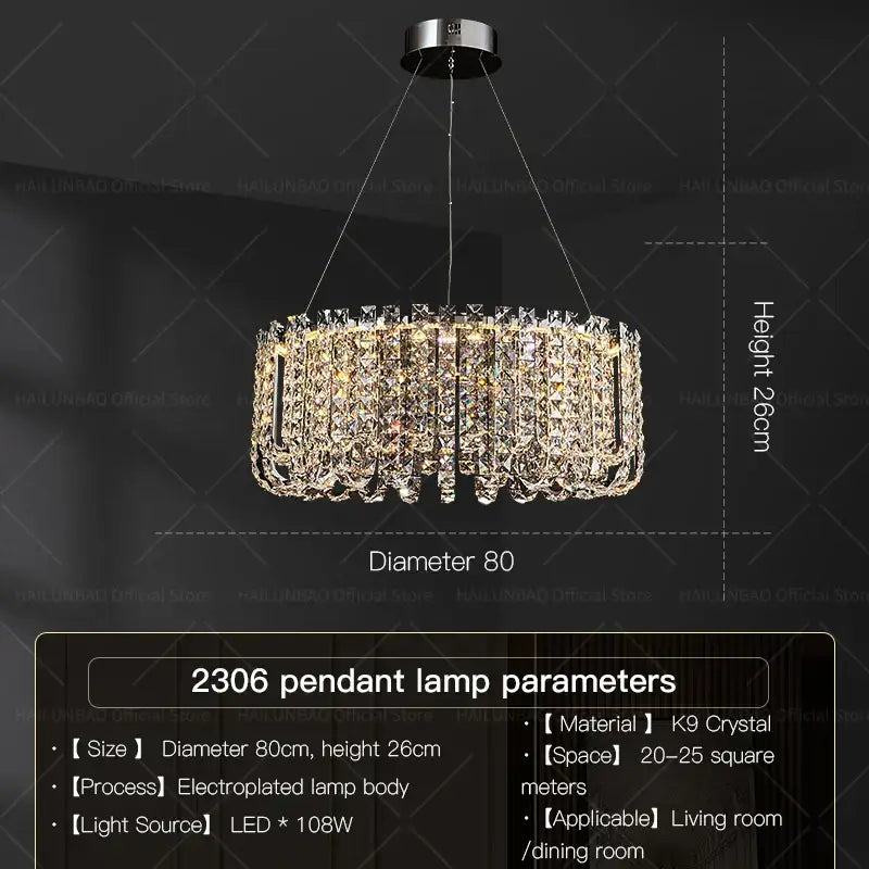 Circular Crystal Chandelier