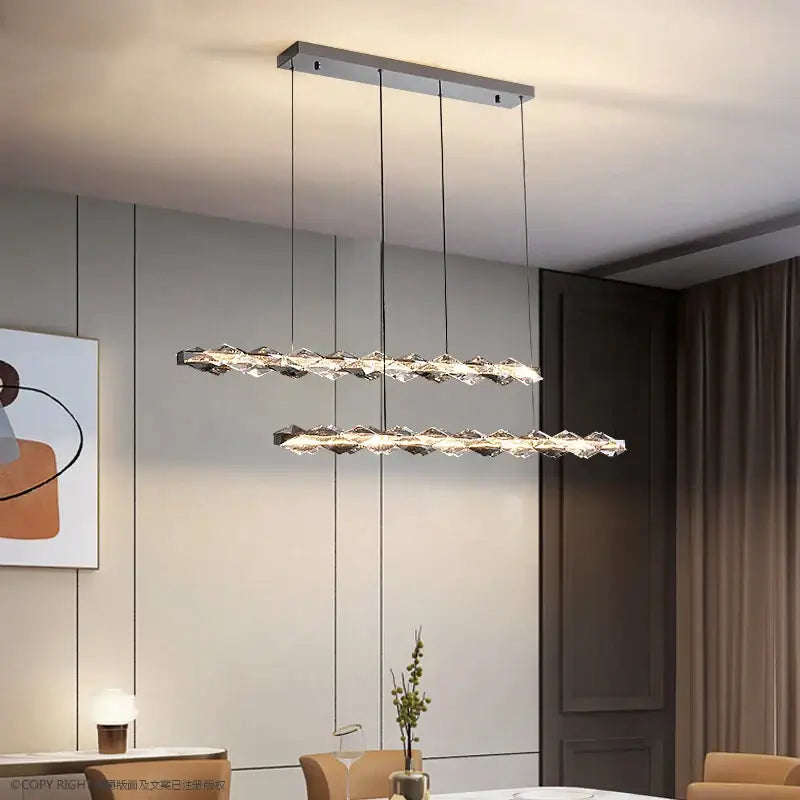 Gold Ring Crystal 110cm Chandelier