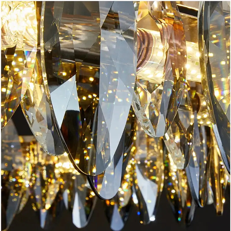 Gold Crystal Living Room Light