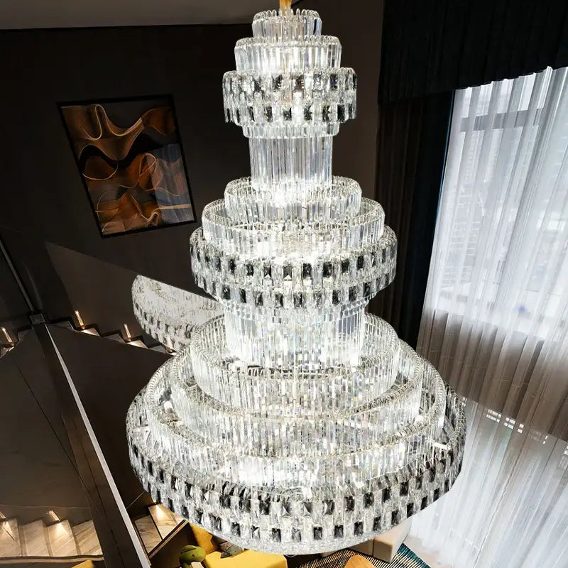 Gold Crystal Chandelier Grand Statement Piece