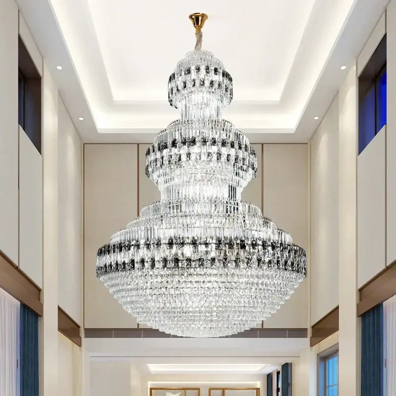 Gold Crystal Chandelier Grand Statement Piece