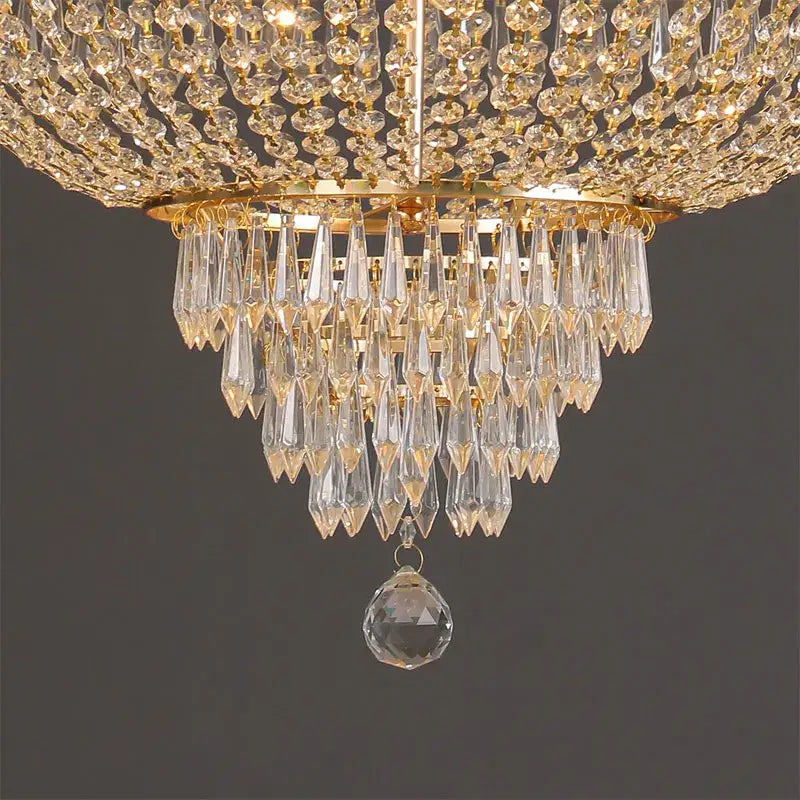 Silver Crystal Chandelier