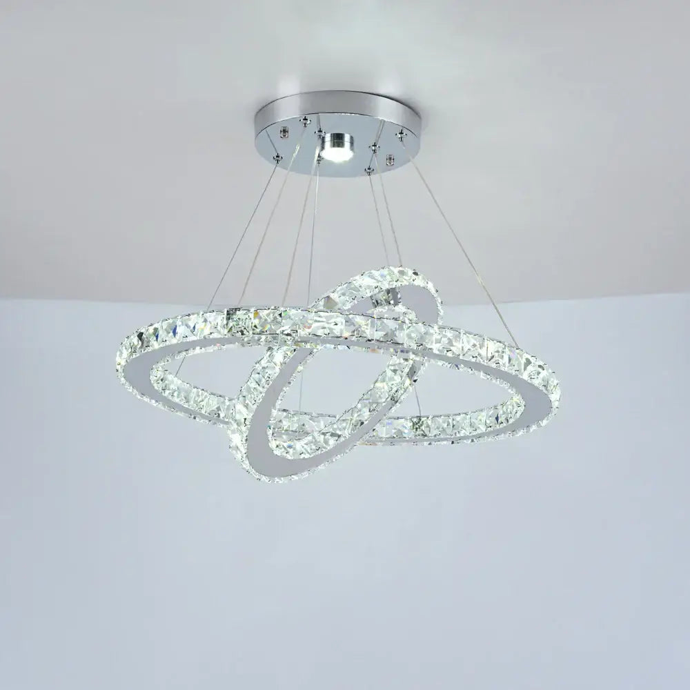 Crystal Column Ceiling Chandelier