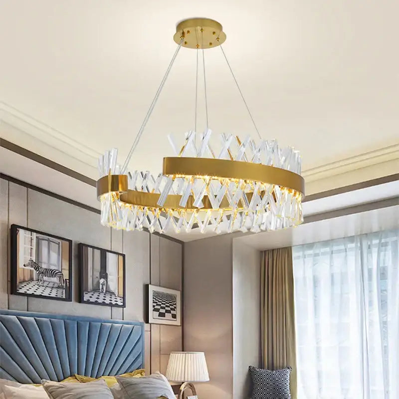 Gold Luxury Crystal Chandelier