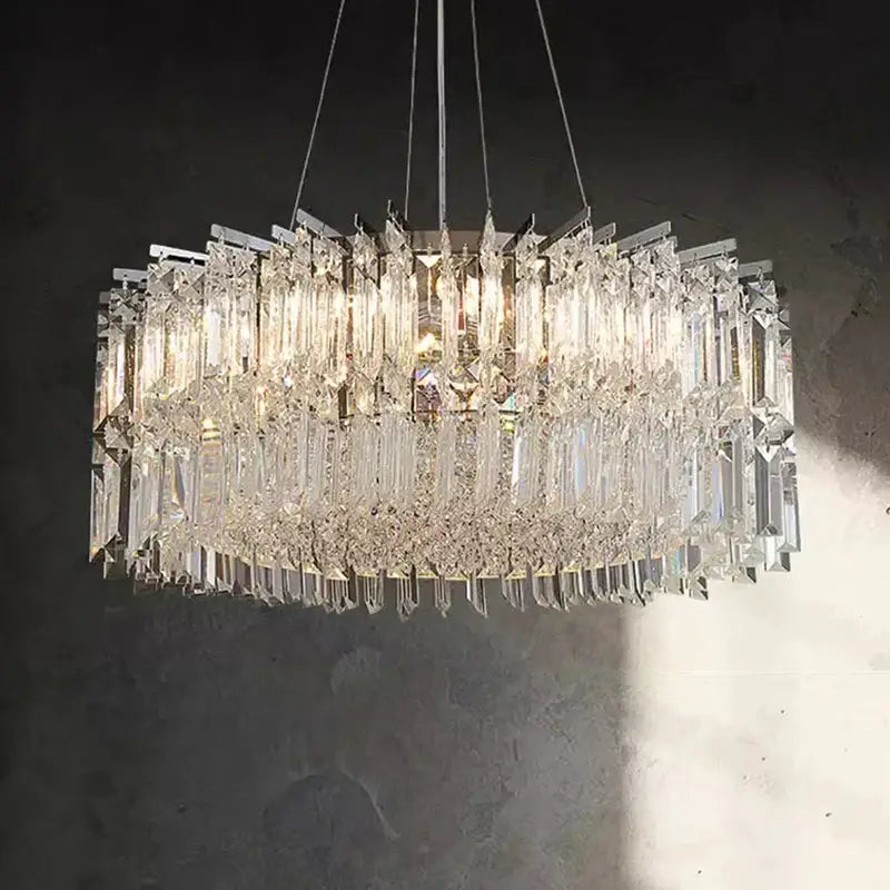 Rectangular Crystal Chandelier