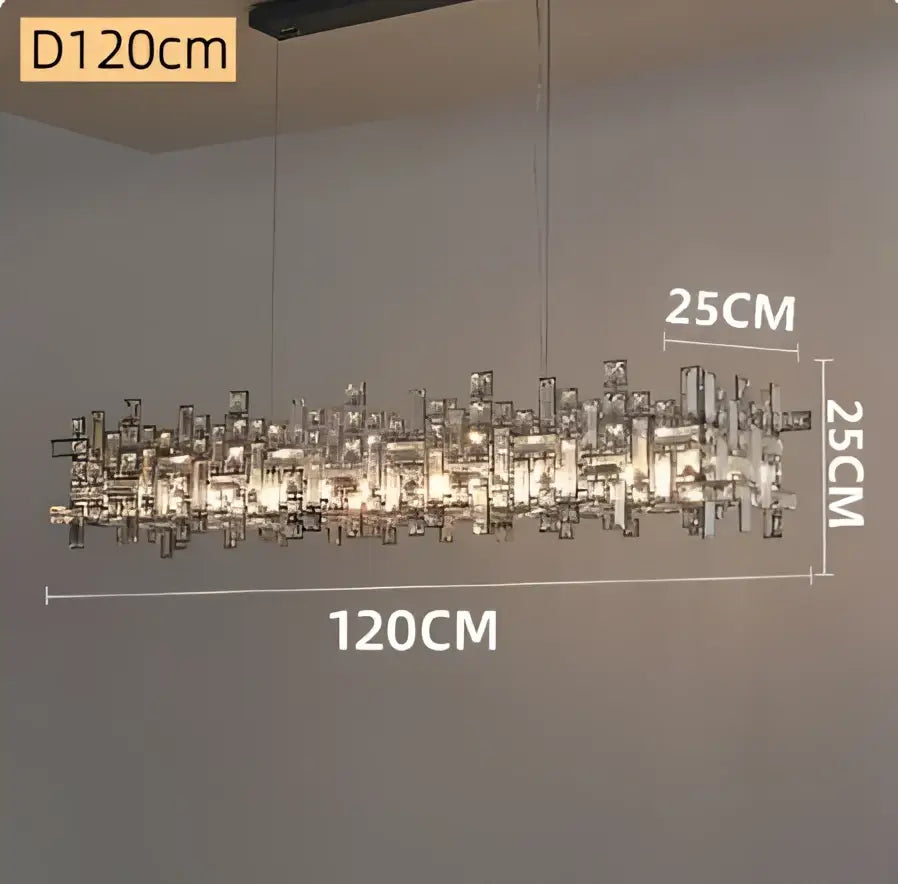 Gold Crystal Chandelier Titanium Gold Body