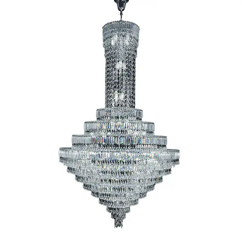 Tiered Crystal Staircase Chandelier