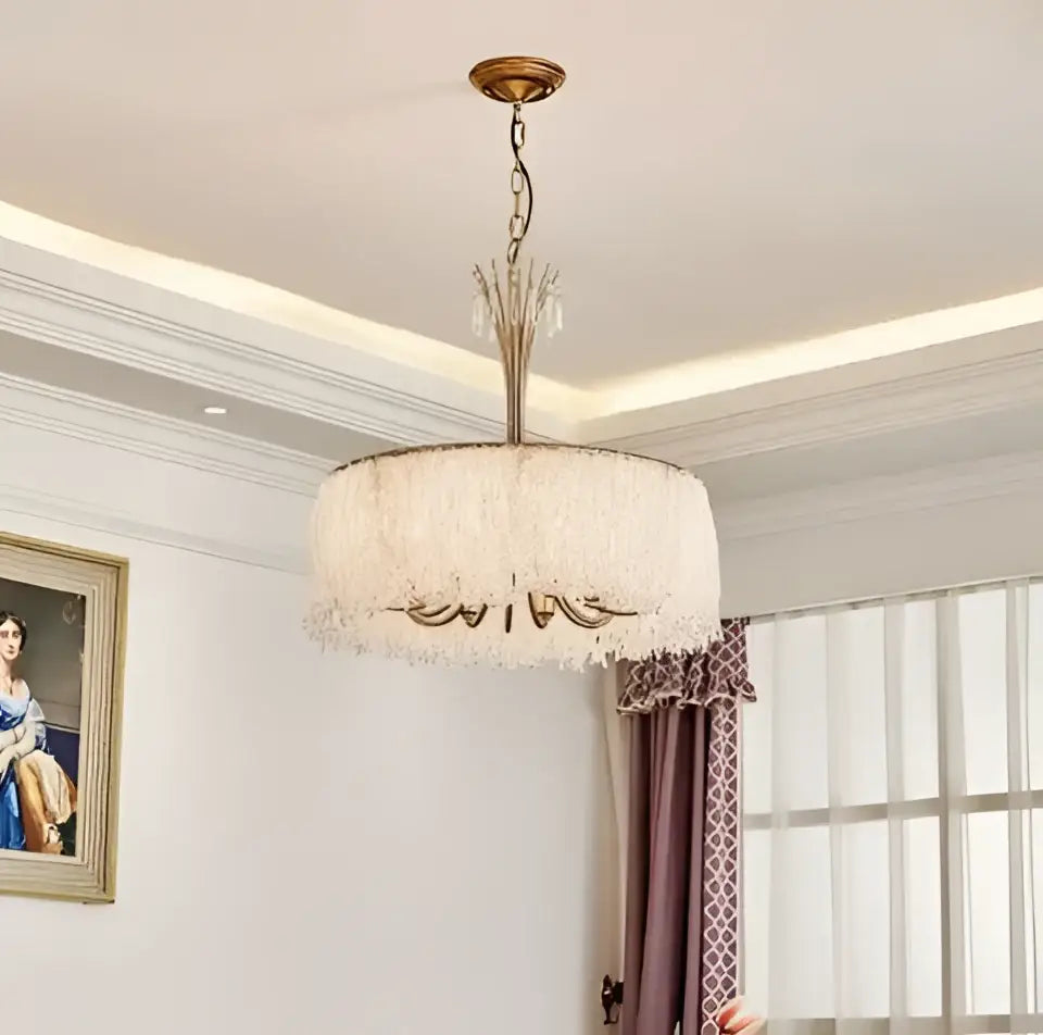 Gold Crystal Bedroom Chandelier Clear Glass